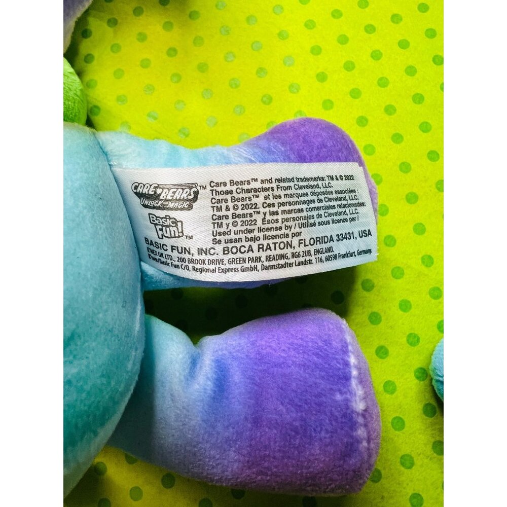 3-pc Mini Care Bears Plush Toy Trio: Good Luck Dream Bright & Grumpy Bears 9” - Picture 3 of 6